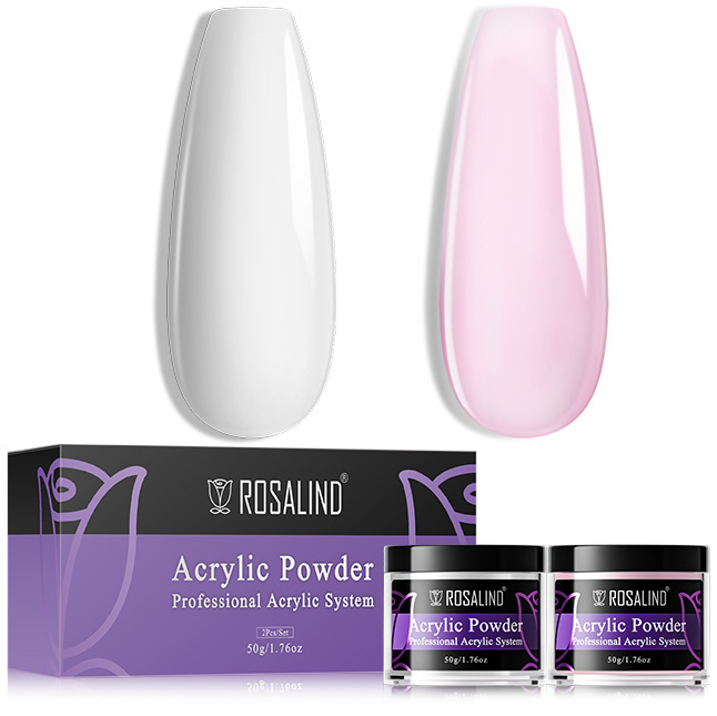 ROSALIND Crystal Extend Armor Infiltrating Powder Nail Nail Powder Crystal Powder Crystal Armor Natural French Monochrome