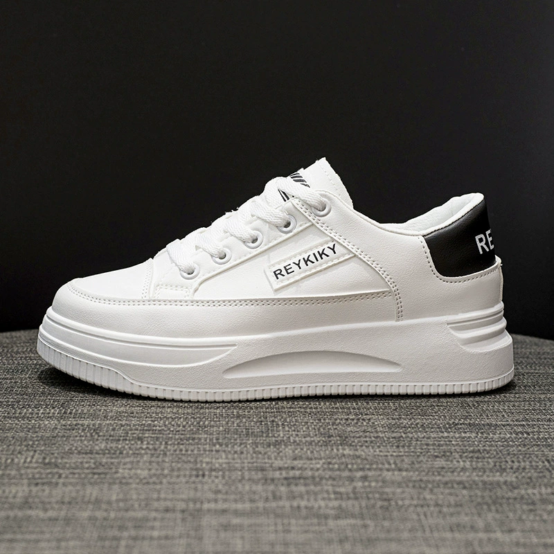 Женские белые кроссовки 2024, осенняя новинка, популярная универсальная спортивная обувь на толстой подошве, водонепроницаемые, для весны и осени.