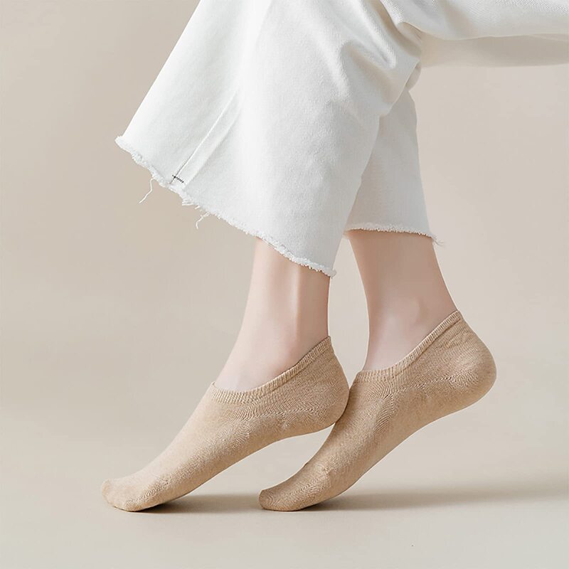 Cross-border women's non-slip invisible boat socks, low-cut seamless shoes, loafers, flat breathable versatile socks that don't slip off, suitable for spring and autumn Cross-border women's non-slip invisible boat socks, low-cut seamless shoes, loafers, flat breathable versatile socks that don't slip off, suitable for spring and autumn