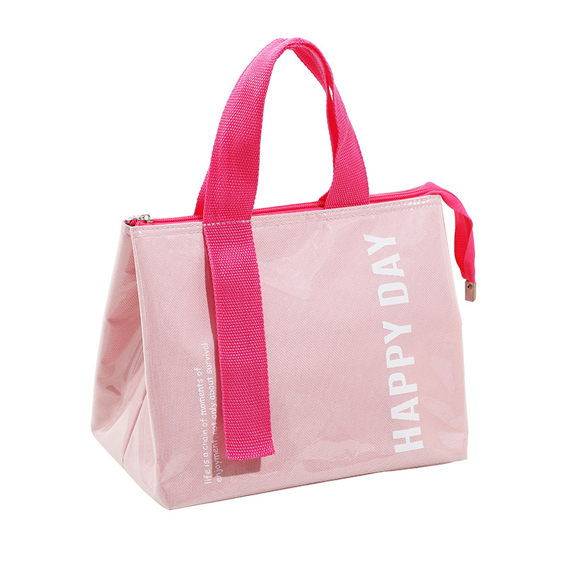 Bolsa de almuerzo portátil de PVC bolsa de almuerzo a prueba de agua bolsa de almuerzo para estudiantes de oficina bolsa de almuerzo bolsa de hielo al aire libre aislamiento térmico para llevar caja de almuerzo