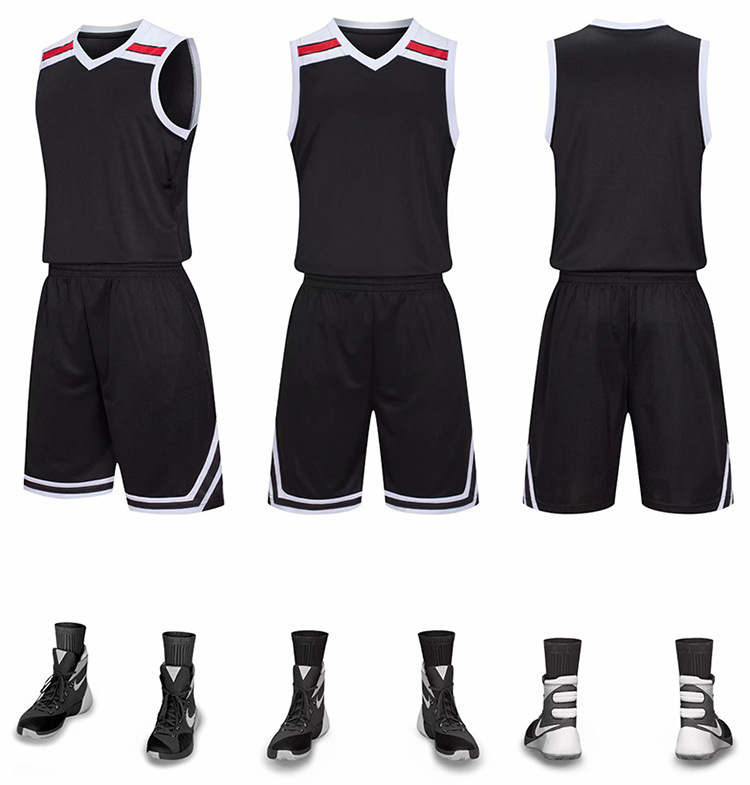 thumbnail image 1 of Basketball uniform set men's and women's Jersey printing vest children's training sports competition team uniform College student Jersey wholesale, 1 of 5