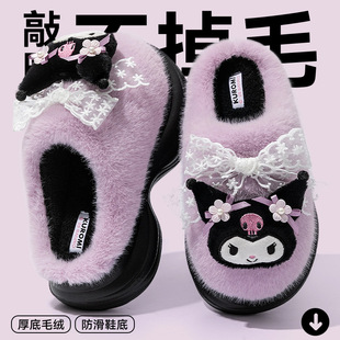 ��fufu����ЬŮ��ɫ��Ů�L�������6cm����Ь�����ӽq��ůŮ��Ь
