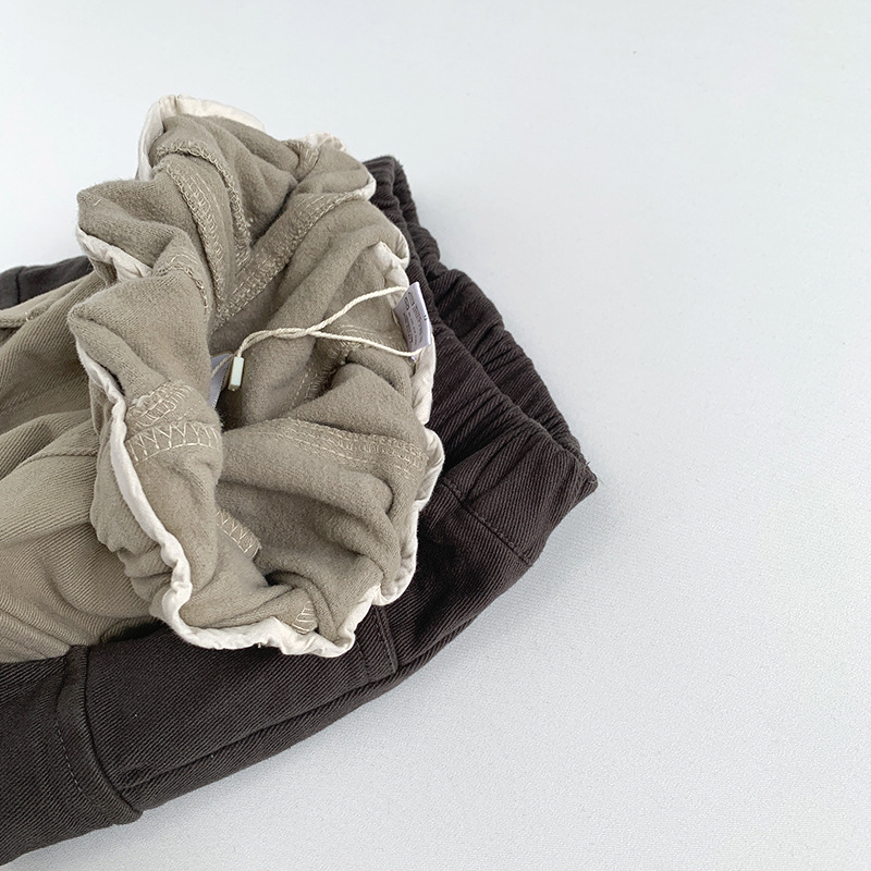 Pantalones Térmicos con Forro Polar para Niños de Algodón para Otoño e Invierno image 5