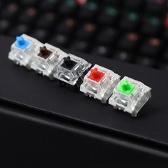 高特軸機械キーボード軸体スイッチ青黒茶赤金銀紫緑白灰木静音軸ホットプラグ防塵