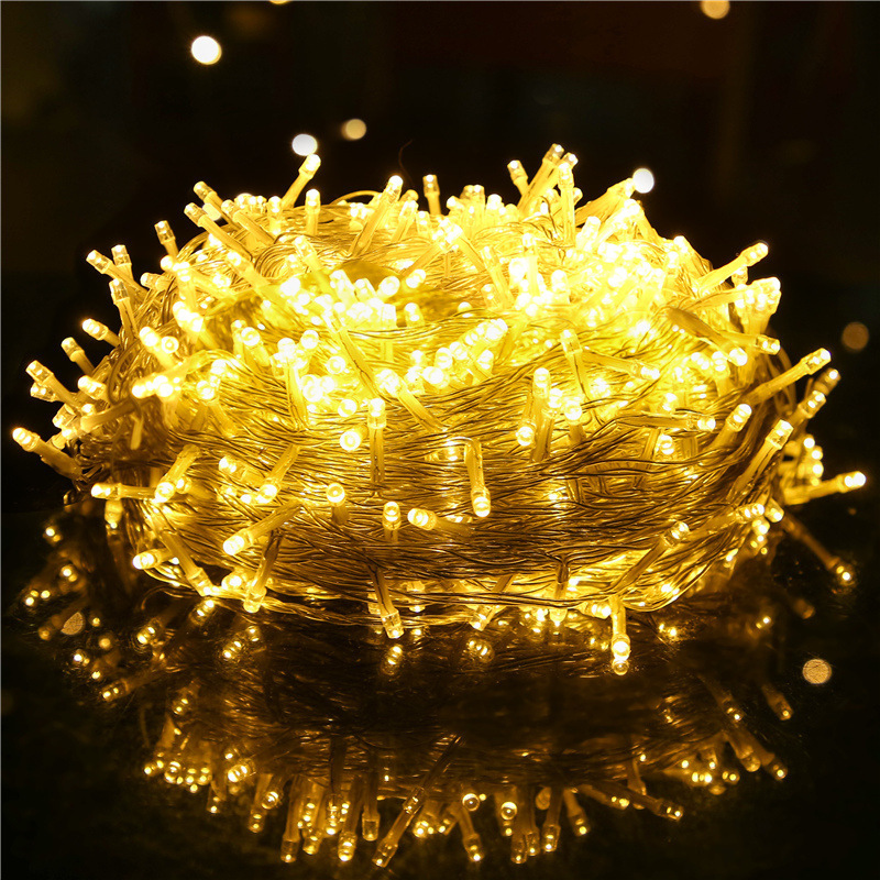 LED string de luces al aire libre estrella de navidad acampamiento diseño de patio luces de color iluminación de luces de decoración de bodas festivas