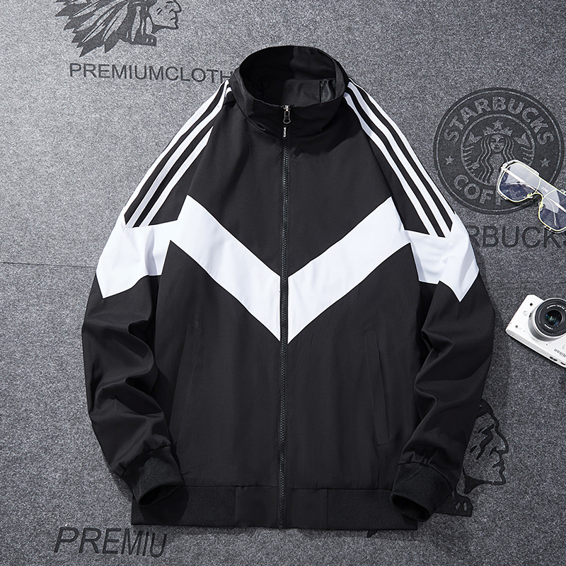 Primavera y otoño nueva chaqueta deportiva de moda hombre cardigan con cremallera chaqueta deportiva casual chaqueta de moda ropa de hombre