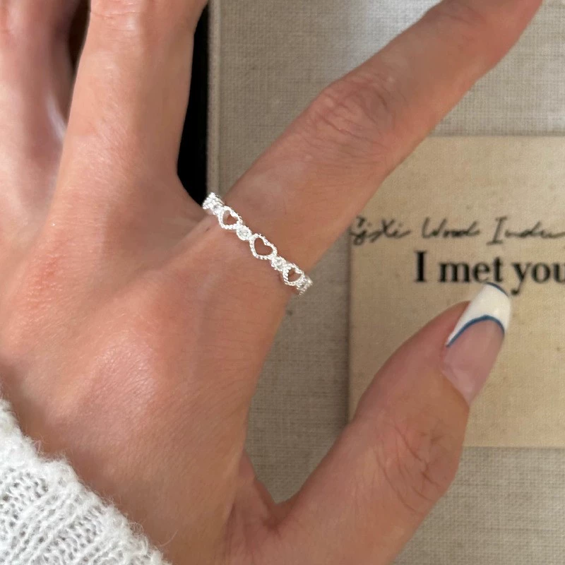 Accessory, nail decoration, small design ring, elastic strap, high-quality style, simple and elegant design