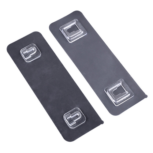 Hole-free multi-function plug-in buckle Bathroom wall-mounted shelf patch Strong traceless double-row mother-in-law buckle
