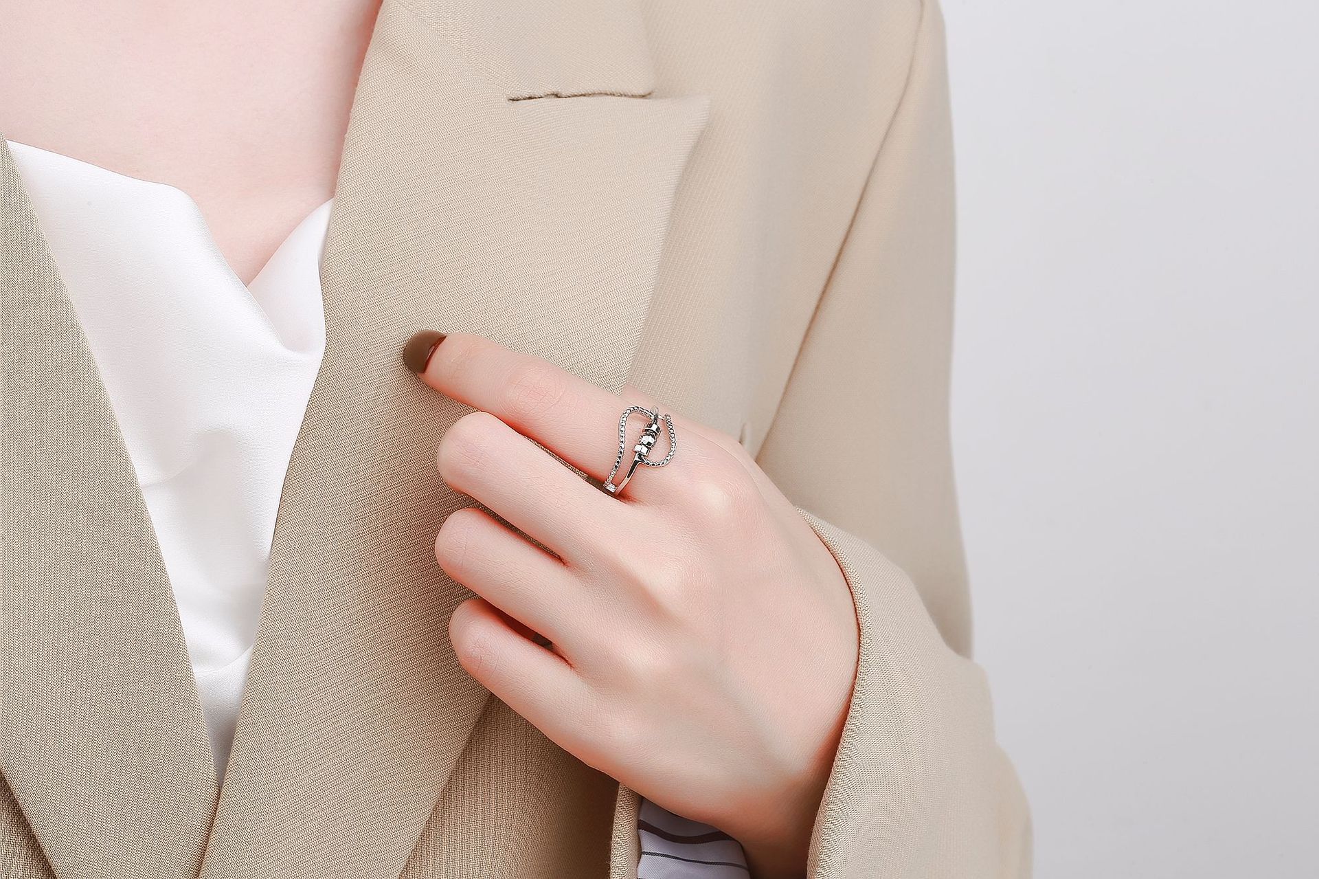 Fashion Geometric Copper Rings 1 Piece