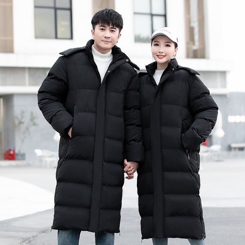 Sports Cotton Clothes Men's Winter Outdoor Fleece-lined Warm Football Basketball Down Cotton Coat Sports Training Over-the-knee Cotton Coat