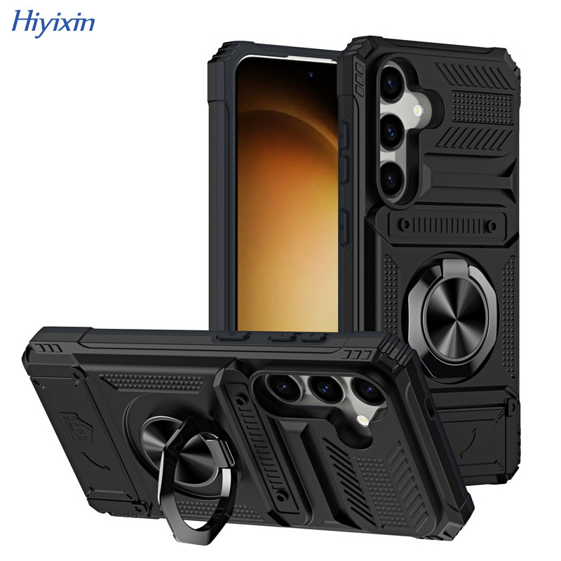 跨境适用三星S26 Ultra插卡磁吸手机壳Galaxy A56融甲防摔保护套