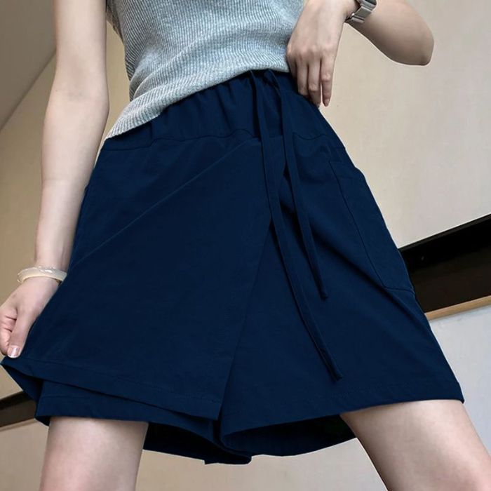 女性用の新しい夏の日焼け止めスカート、ハイウエスト、スリム、ゆったり、大きいサイズ、カジュアル、多用途、露出防止スカートとショートパンツ|undefined
