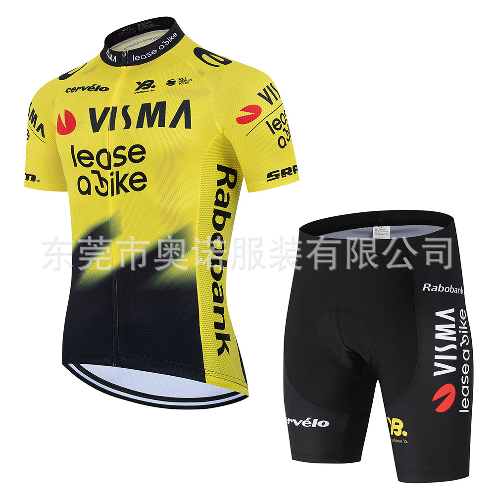 Summer jersey, breathable road road bike, travel set, equipment for cycling, with short sleeve 2