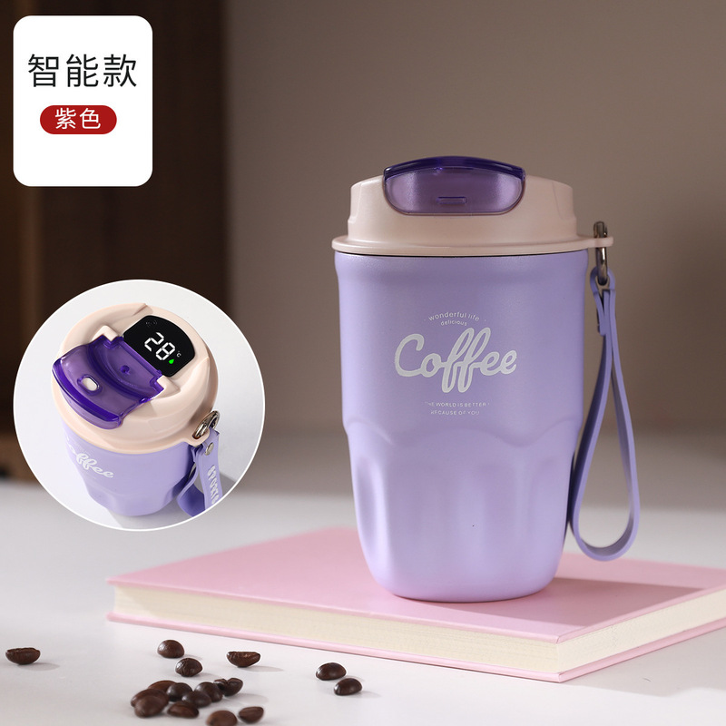 新しい高颜値随行コーヒーカップ316ステンレス保温カップ軽贅沢高級感女性携帯コーヒーカップ|undefined