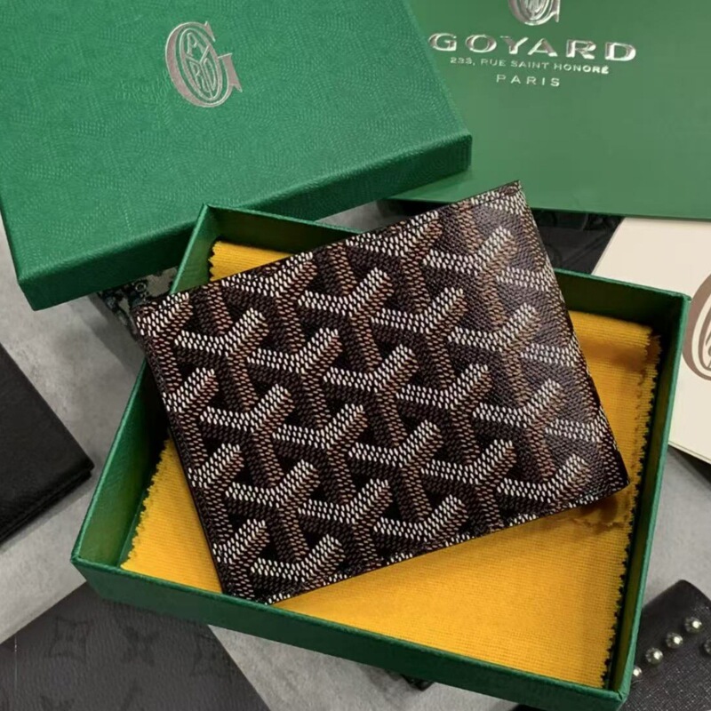 Goyard Goya Printed Short Wallet Universal Folding Card Holder Foreign Trade Fashion Card Holder Unisex