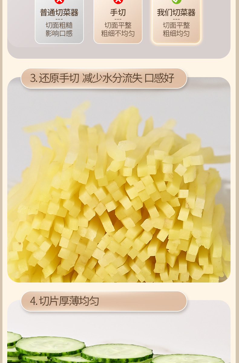 Clong Jiang Household Grater Vegetable Slicer Potato Shredder Specialized Canteen Grater Board Radish Shredder