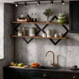 收纳架;角几/边几;搁板、壁架