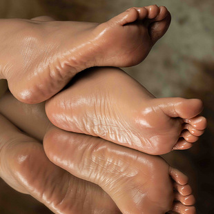 Foot Model Female Silicone Prosthetic Foot Model Beautiful Foot Shooting Display Shoes and Socks Props Jade Foot Model Tiangong Large Size Female
