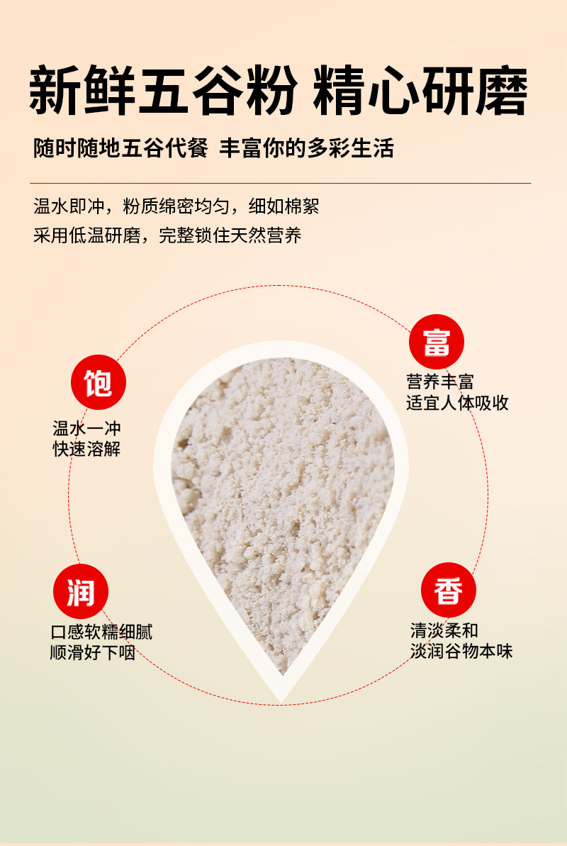 Roasted Oat Flour Yan Mai Fen Instant Drink Powder Food Grade Bulk 500g quality and texture