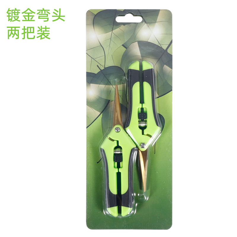 Yangjiang fábrica al por mayor de acero inoxidable tijeras de jardín tijeras de recolección de frutas tijeras de uva tijeras de poda