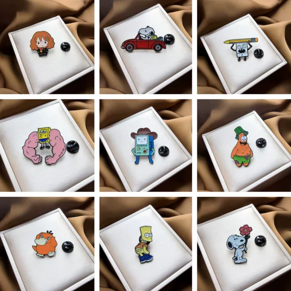 Anime and Film Pokémon Pikachu Cartoon Badge Super Cute Character Pin Zinc Alloy Brooch