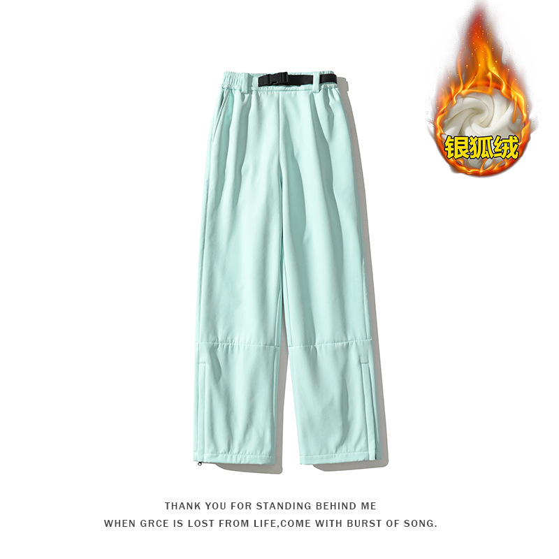 Traje de esquí impermeable 3L menos 30 ° más terciopelo engrosado para hombres y mujeres pantalones de esquí para parejas más chaqueta grasa