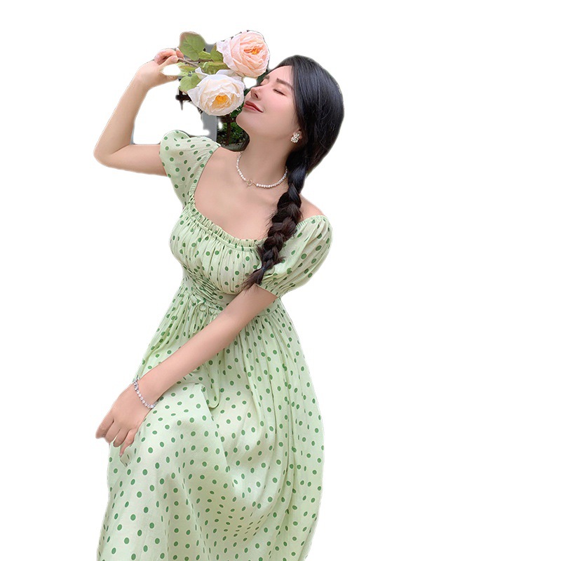 F6929 640K VÁY ĐẦM LIỀN THÂN NỮ SHETDT MÙA HÈ PHỤC CỔ CỔ ĐIỂN THỜI TRANG NỮ G02 SẢN PHẨM MỚI