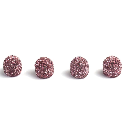 Cross-Border Amazon Car Diamond Clay – valve - pink