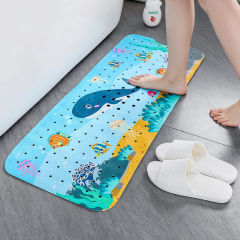 100*40延長バスマットpvc浴室滑り止めマット子供漫画シャワーマット