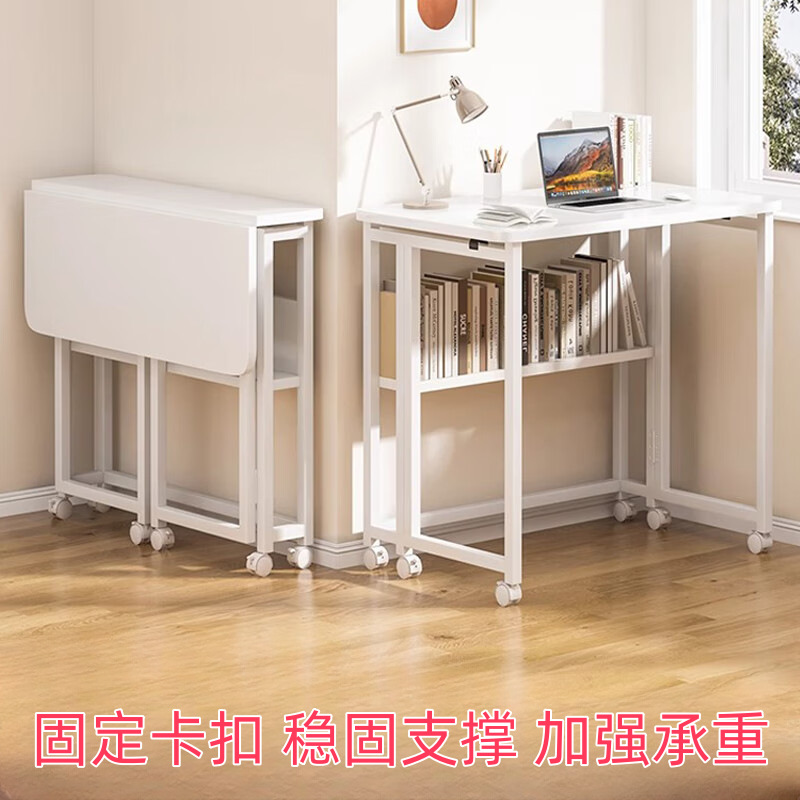 Escritorio de computadora pequeño escritorio doméstico dormitorio escritorio con ruedas escritorio plegable escritorio plegable