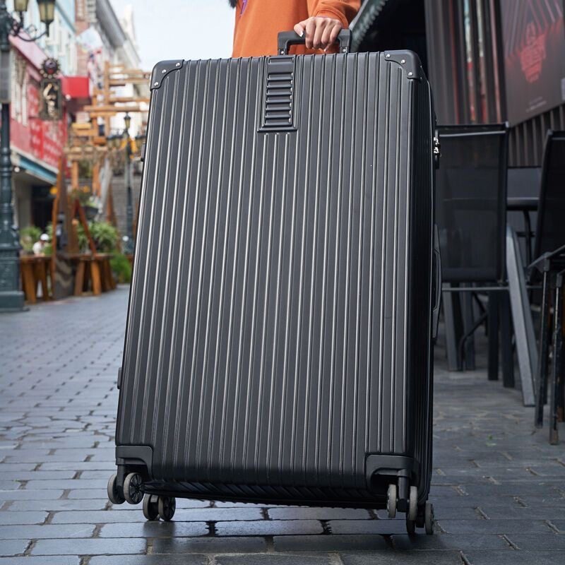 New Retro Large-Capacity Suitcase with Universal Wheels for Women, 30inch Wheeled Trolley Suitcase for Men, Durable Password-Protected Travel Suitcase for Students