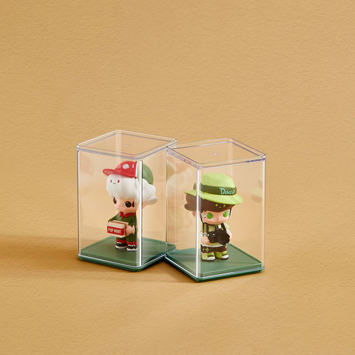 Trendy hand-made box model doll storage box PC transparent hand-made box display rack storage display box