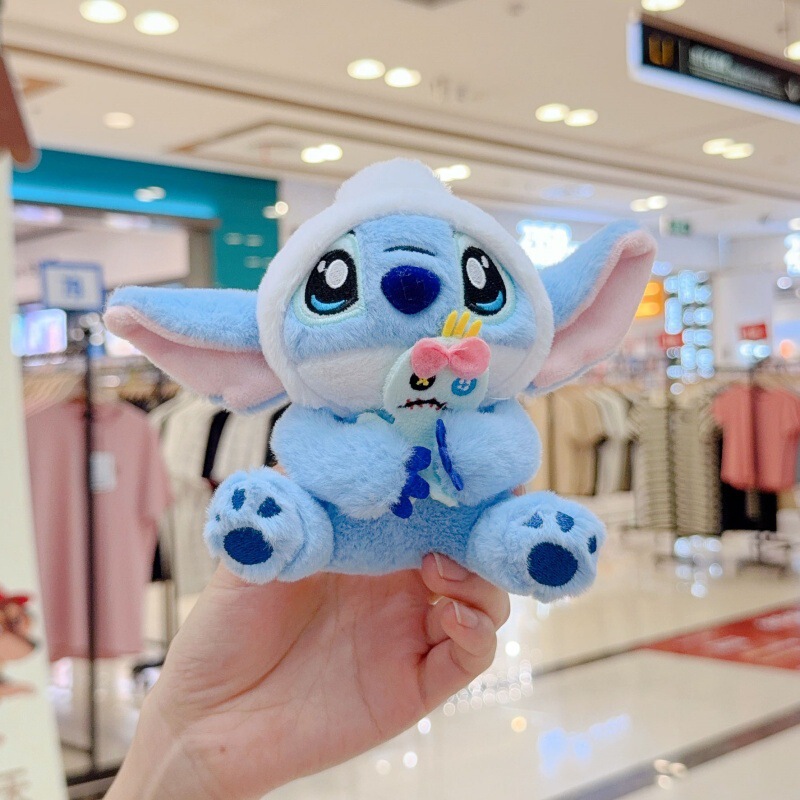 可爱萌音乐史迪仔挂件毛绒玩具公仔史迪奇包包挂饰钥匙扣娃娃玩偶|undefined