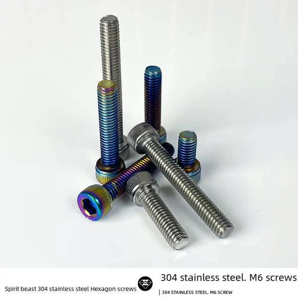 Suitable for Suzuki GSX250R motorcycle modified accessories 6mm hexagon socket screws 304 stainless steel color screws
