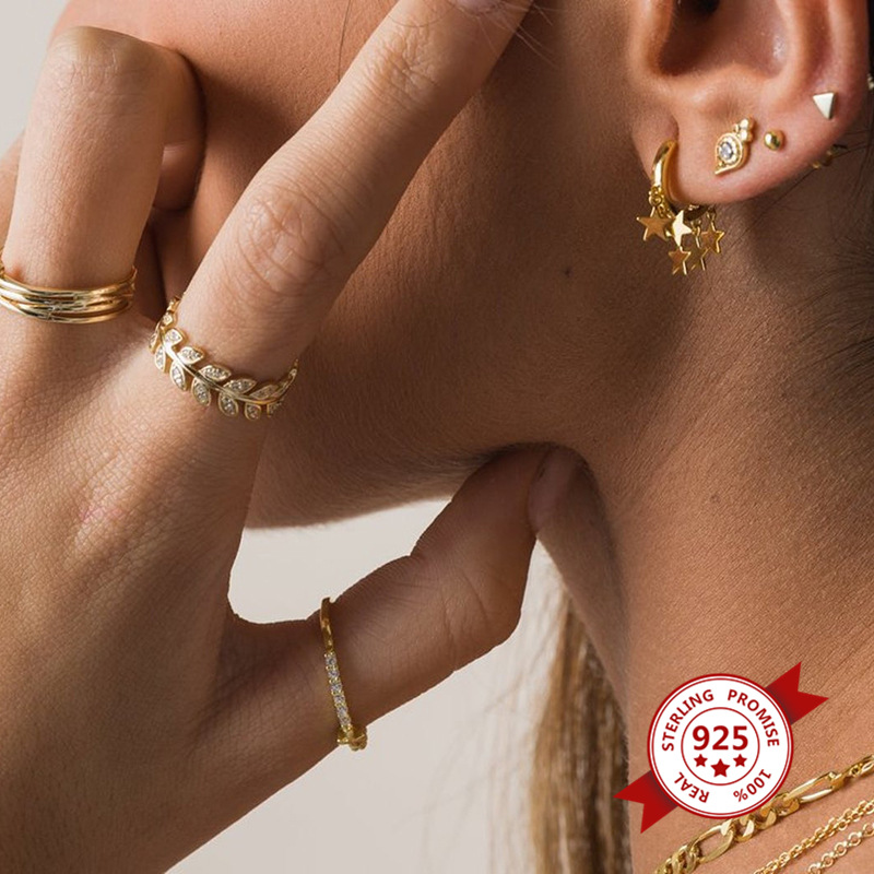 Pendientes De Estrella Salvaje Con Personalidad De Temperamento Coreano, Pendientes Simples De Moda, Joyería Para El Oído display picture 7