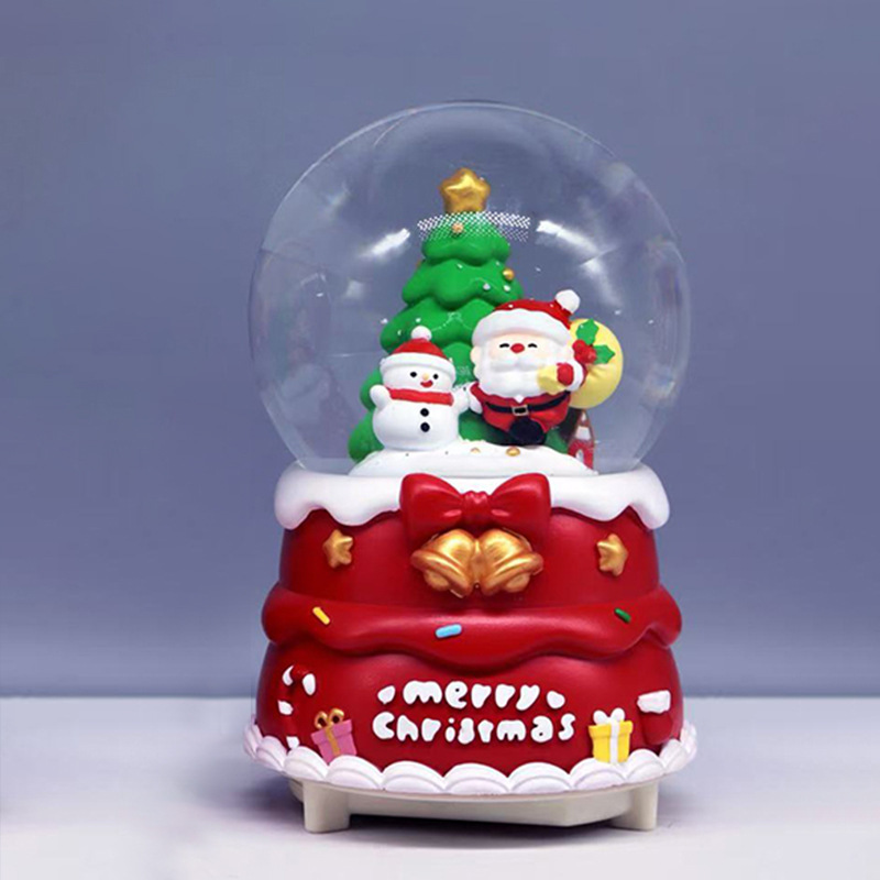 Nuevos regalos de Navidad luminosos bolas de cristal de nieve de agua decoraciones de Navidad al por mayor transfronterizas regalos para niños