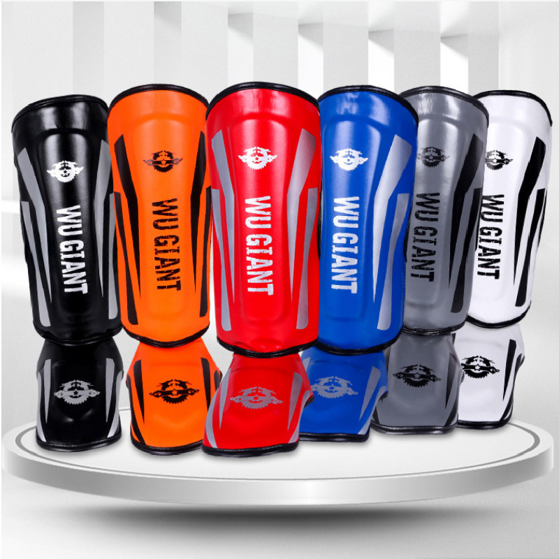 Boxing Leggings, Thickeneded Fighting and Fighting with Instep Leggings, Shin Guards, Martial Arts Protection, Fitness Training, Sanda Leggings