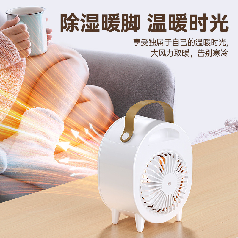 Nuevo calentador de escritorio transfronterizo pequeño hogar dormitorio portátil calentador digital calendario calefacción regalo