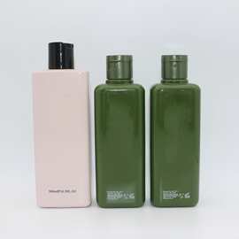 定制200 300ml pet四方瓶带翻盖化妆水柔肤水空瓶化妆品包材