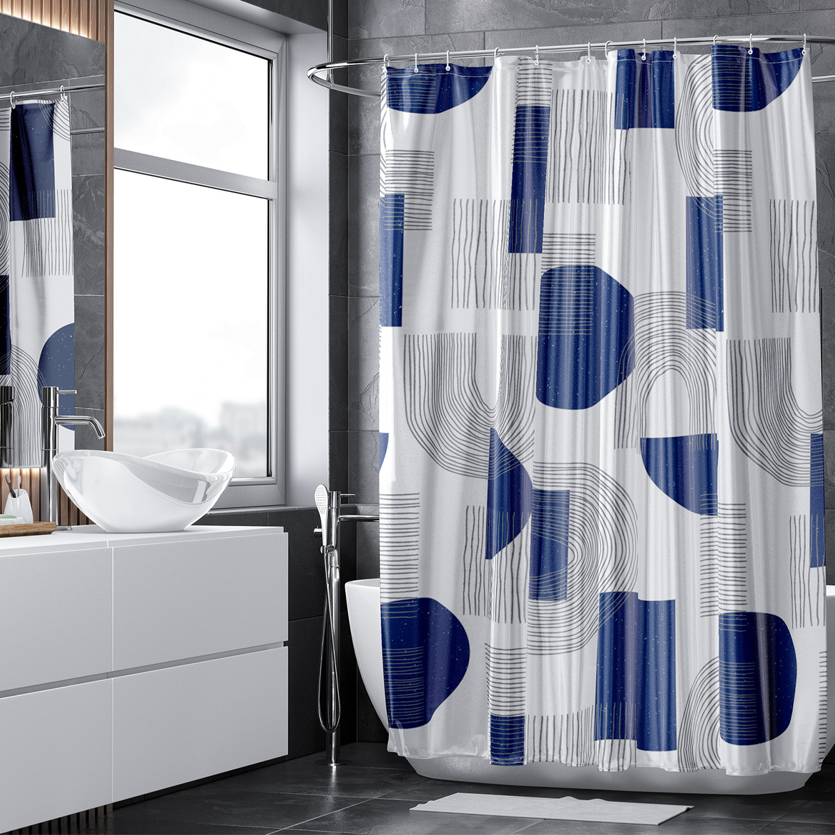 YDCD-YL31 블루 기하학