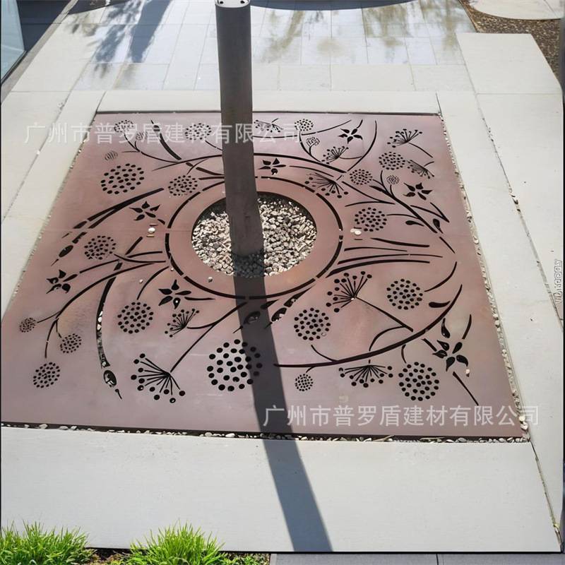 不锈钢树池篦子护树板树盖板园林道路装饰铸铁树穴树围子树池盖板