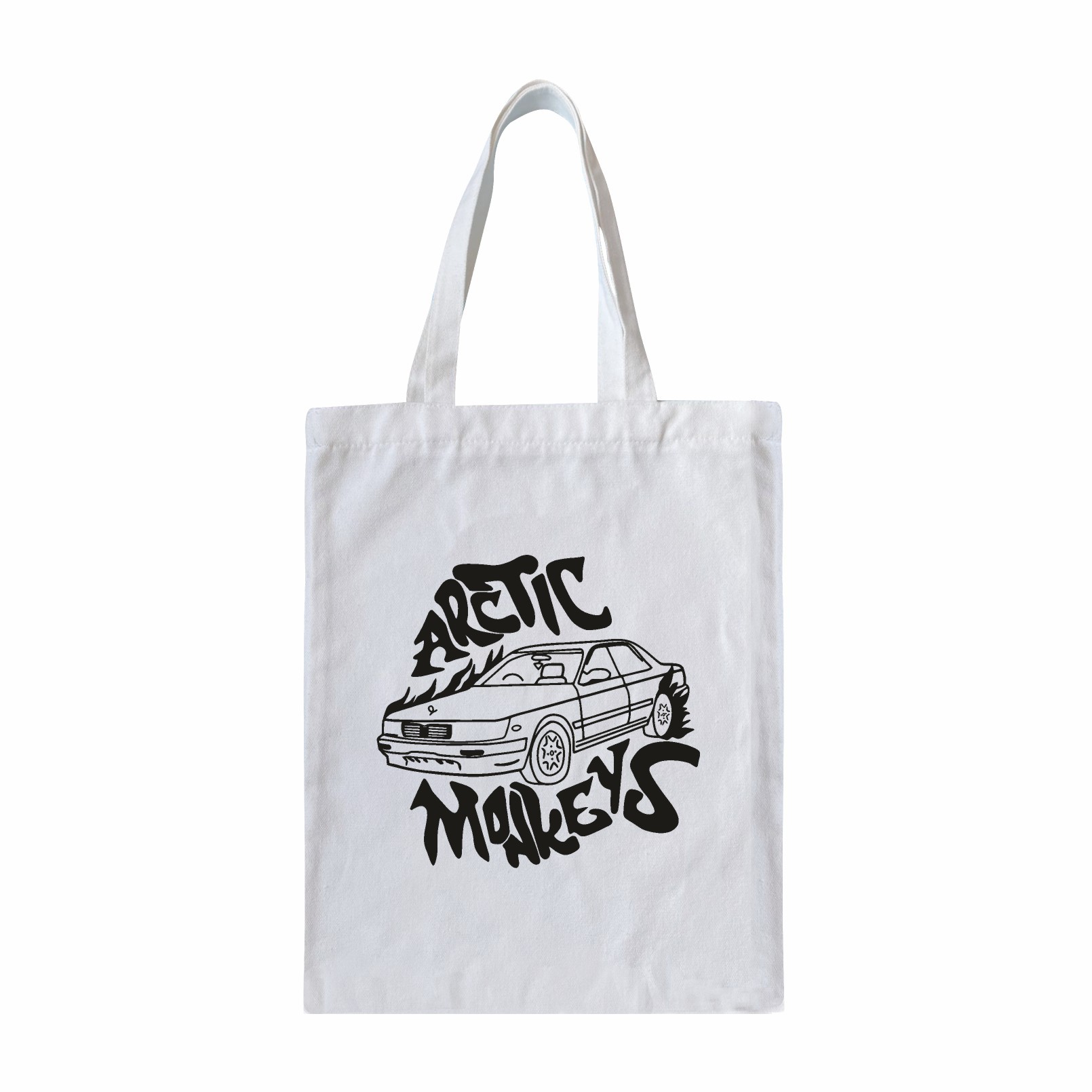 2025 nuevo anime japonés de dibujos animados rock mono ártico patrón de álbum de música de venta caliente bolsas de mano transfronterizas