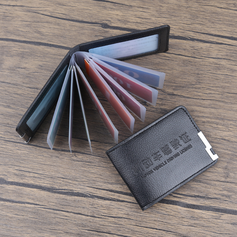 Carne de conducir protector de cuero carne de conducir carne de cuero carne de tarjeta carne de identificación