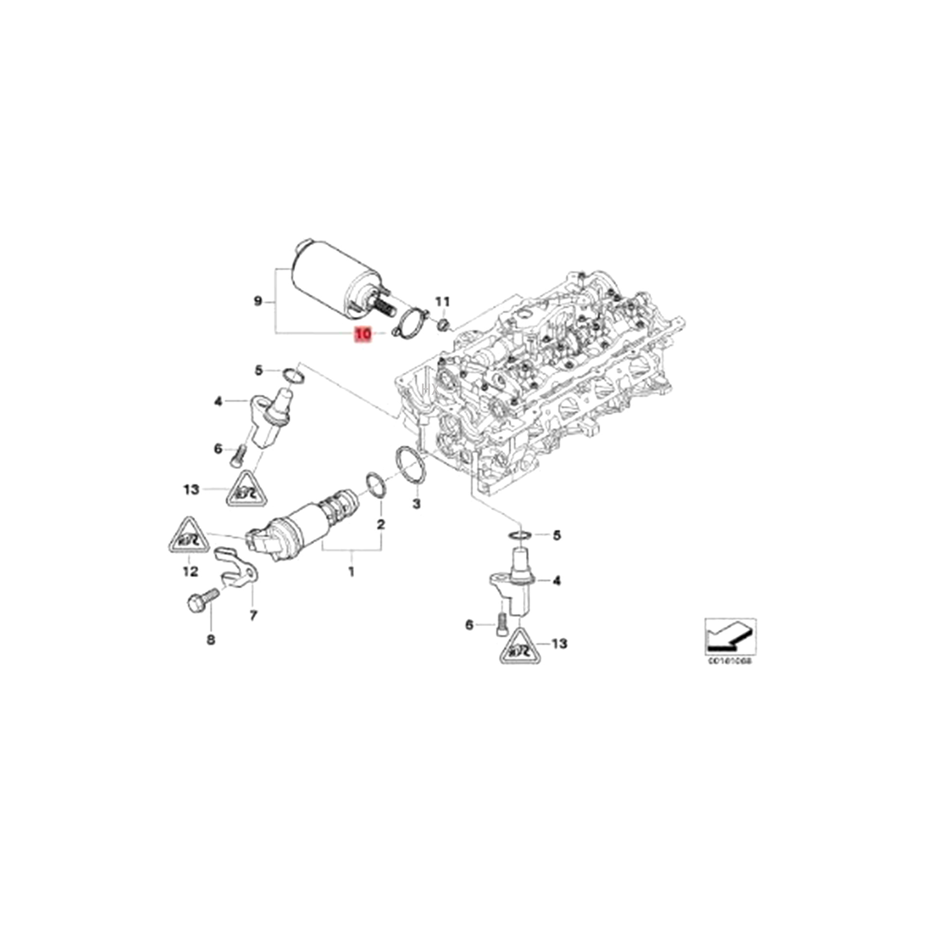 1137 7501 015 11377501015 适用于宝马N46发动机伺服马达垫阿里巴巴