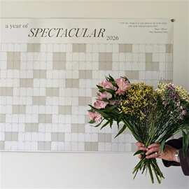跨境新品励志挂历 SPECTACULAR 款家居办公墙面日程日历