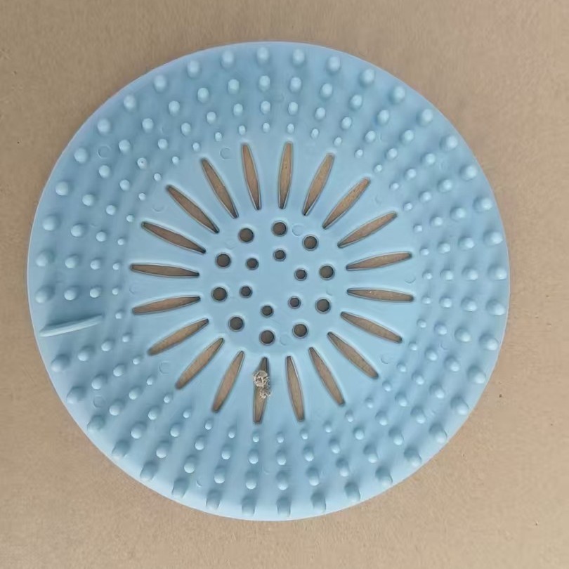Venta al por mayor filtro de pelo de alcantarilla de baño fregadero de cocina neto desodorante bloqueado cubierta de drenaje de piso de silicona anti-cabello