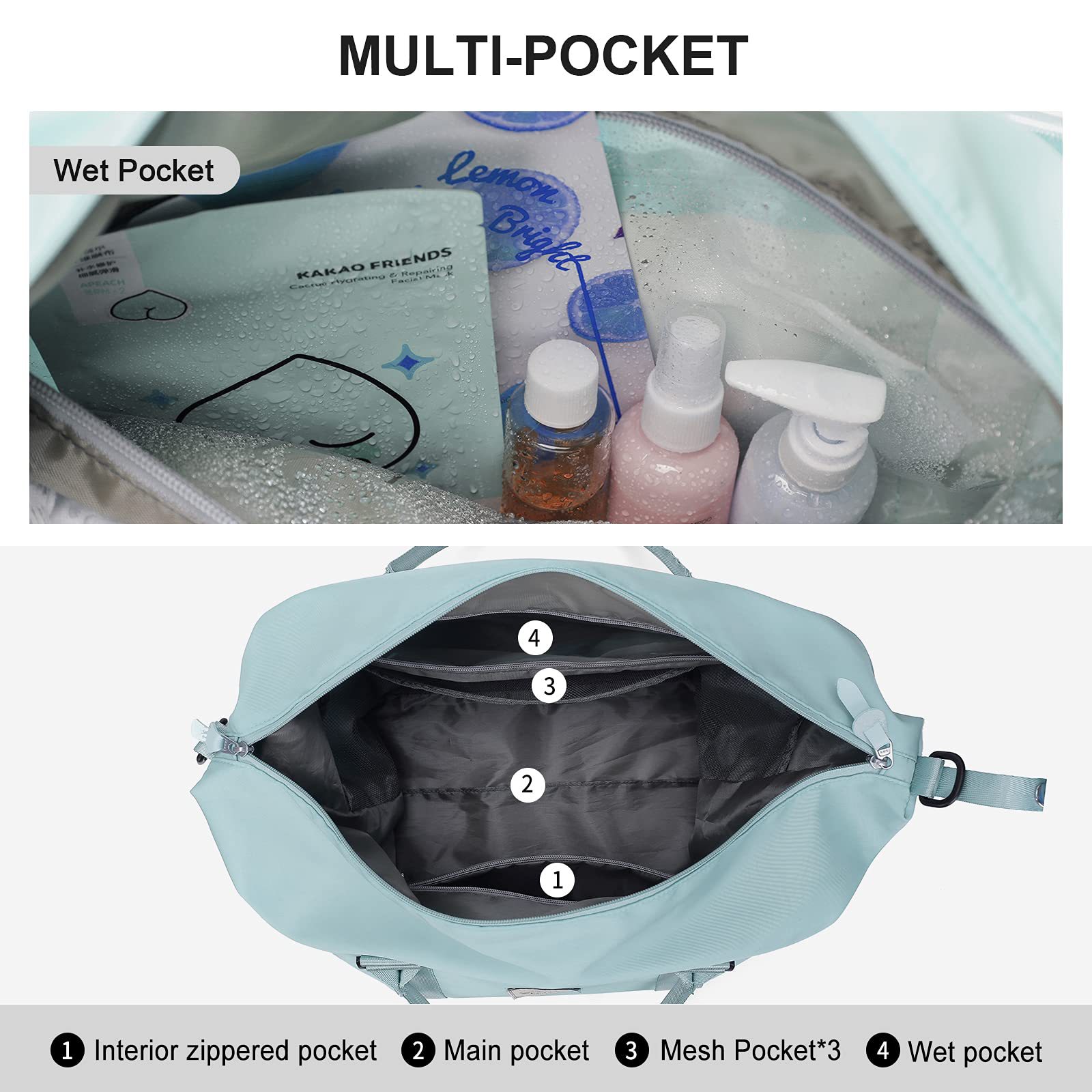 Reisetasche, neue Reisetasche mit hoher Kapazität, Kulturtasche, Fitnesstasche, Schwimmtasche, diagonale Umhängetasche mit einer Schulter_voghion.com