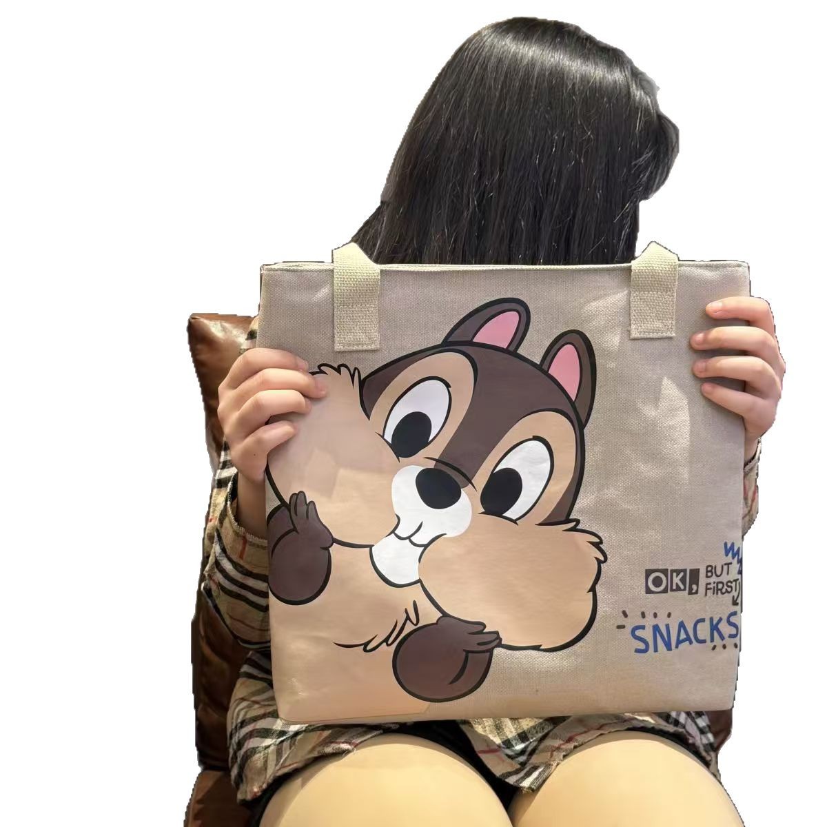 Bolsa de lona de gran capacidad de ocio para mujeres moda estudiantes de clase de viaje bolsa de hombro bolsa de letras bolsa de compras