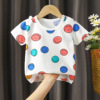 Children's cotton T-shirt, long-sleeve, shirt, top, summer clothing, 0-7 years