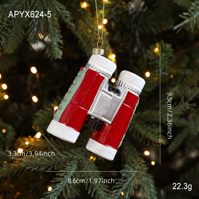 Nuevo color rojo y blanco dibujos animados colgantes de plástico Santa colgantes de árbol de Navidad decoración de atmósfera suministros de diseño